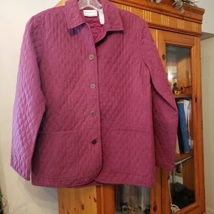 Alfred Dunner NWT Mauve quilted jacket size 6P